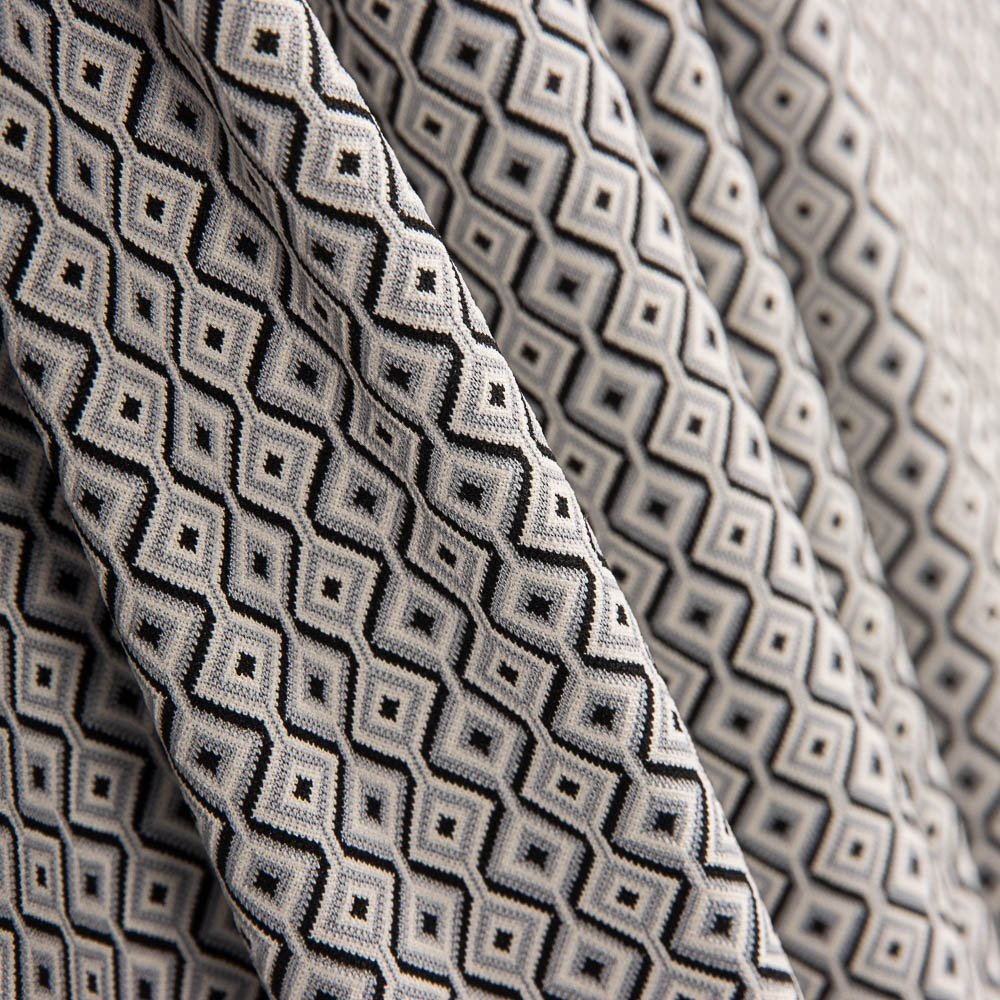 Punto Jacquard Hexa Gris - Ribes y Casals