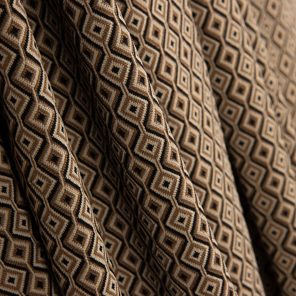 Punto Jacquard Hexa Camel - Ribes y Casals