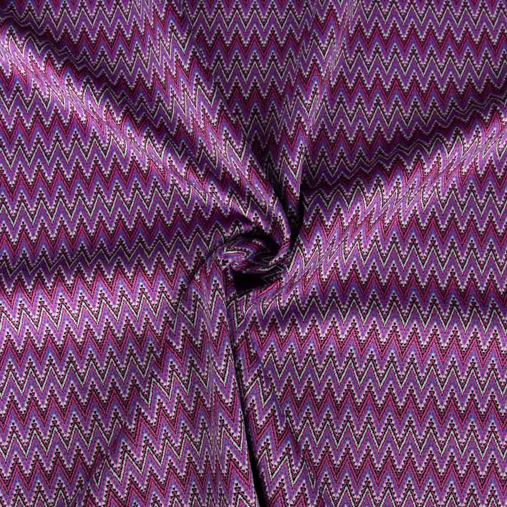 Punto Jacquard ZigZag Magenta - Ribes y Casals