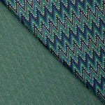 Punto Jacquard ZigZag Verde - Ribes y Casals