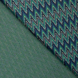 Punto Jacquard ZigZag Verde - Ribes y Casals