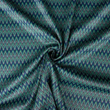 Punto Jacquard ZigZag Verde - Ribes y Casals