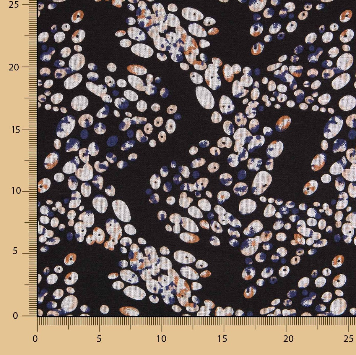 Punto Jersey Burbujas Negro - Ribes y Casals