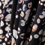 Punto Jersey Burbujas Negro - Ribes y Casals