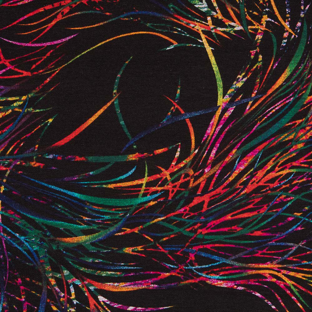 Punto Jersey Electra Negro - Ribes y Casals