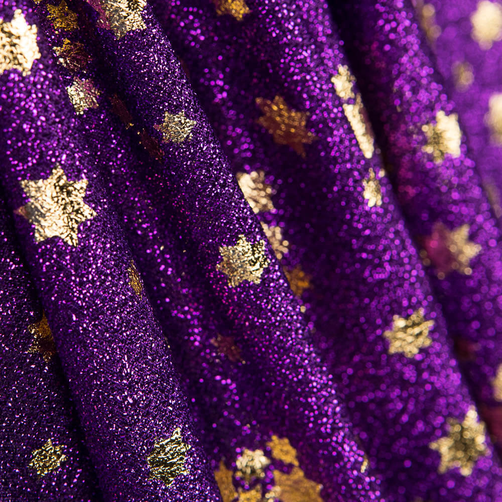Punto Lamé Morado Estrellas - Ribes y Casals