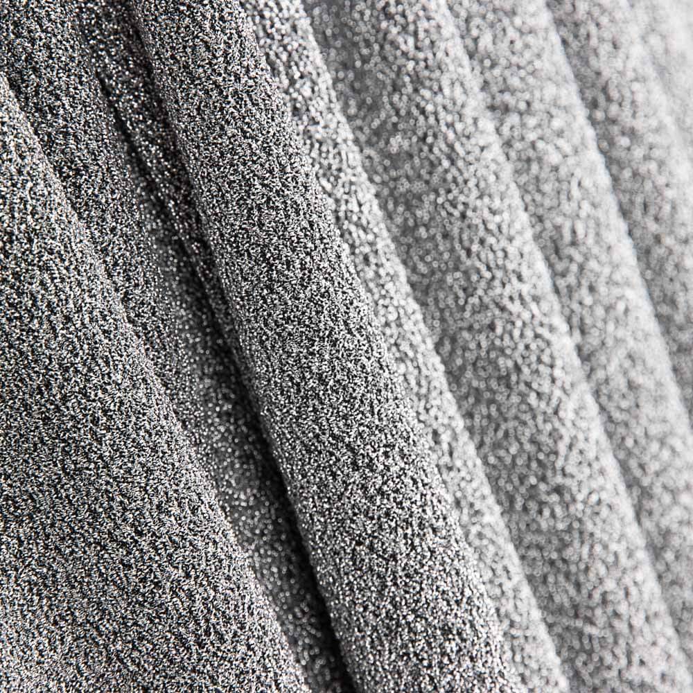 Retal Punto Lamé Brillo Plata 70x140 cm - Ribes y Casals