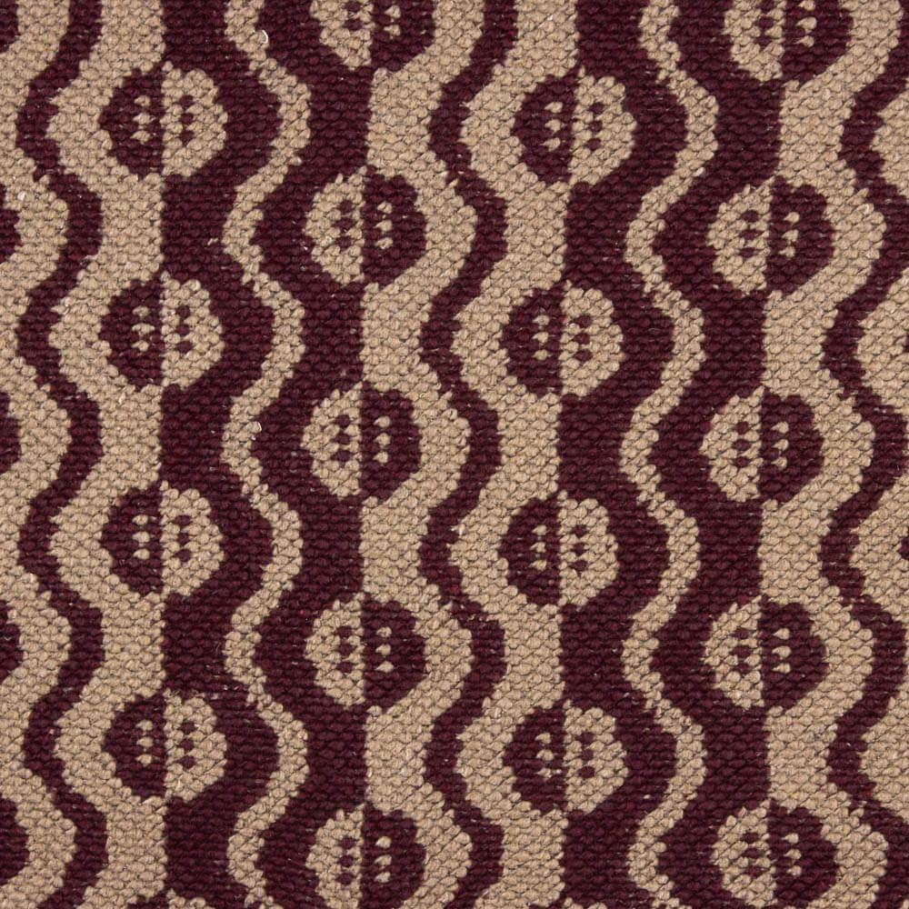 Punto Tricot Lana Poncho Ojos Granate - Ribes y Casals