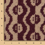 Punto Tricot Lana Poncho Ojos Granate - Ribes y Casals