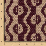 Punto Tricot Lana Poncho Ojos Granate - Ribes y Casals