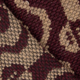 Punto Tricot Lana Poncho Ojos Granate - Ribes y Casals