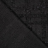 Punto Lana Cuadro Lurex Negro - Ribes y Casals