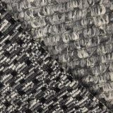 Punto Tricot Lana Poncho Geo Gris - Ribes y Casals