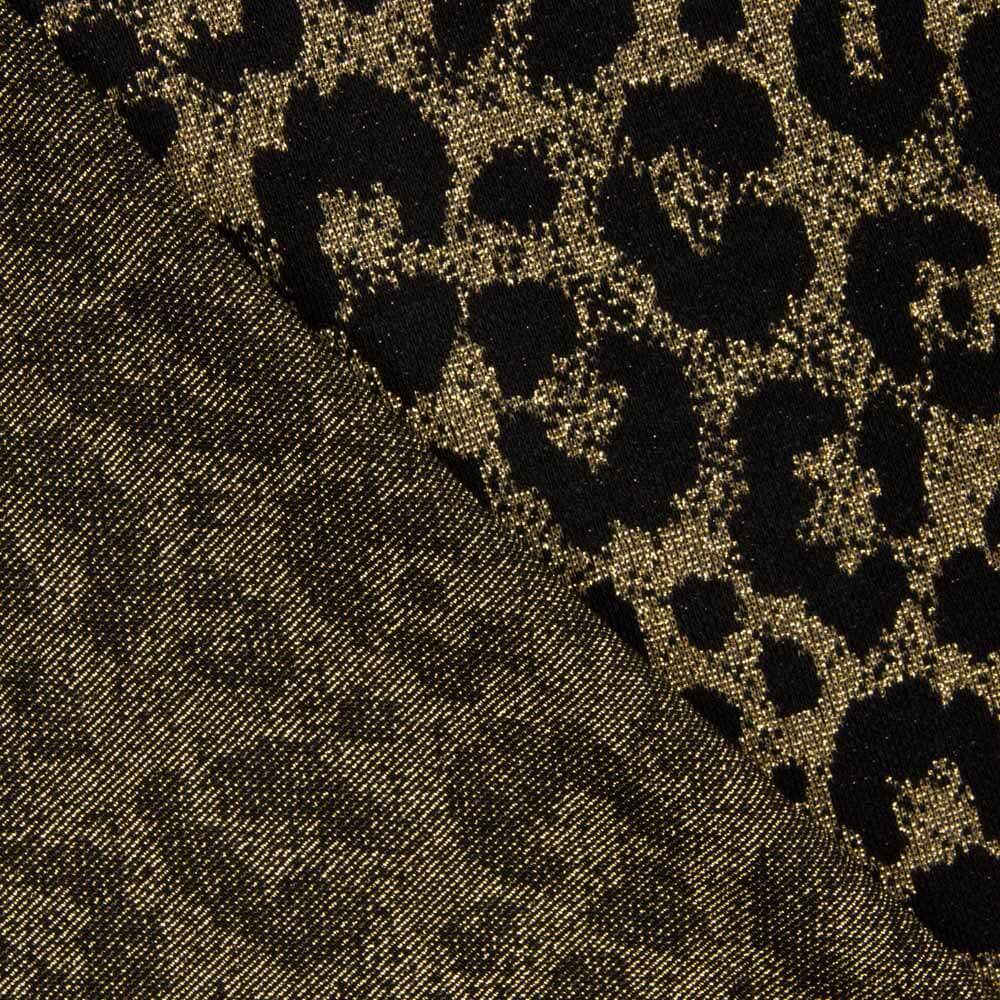 Punto Lurex Animal Print Oro - Ribes y Casals