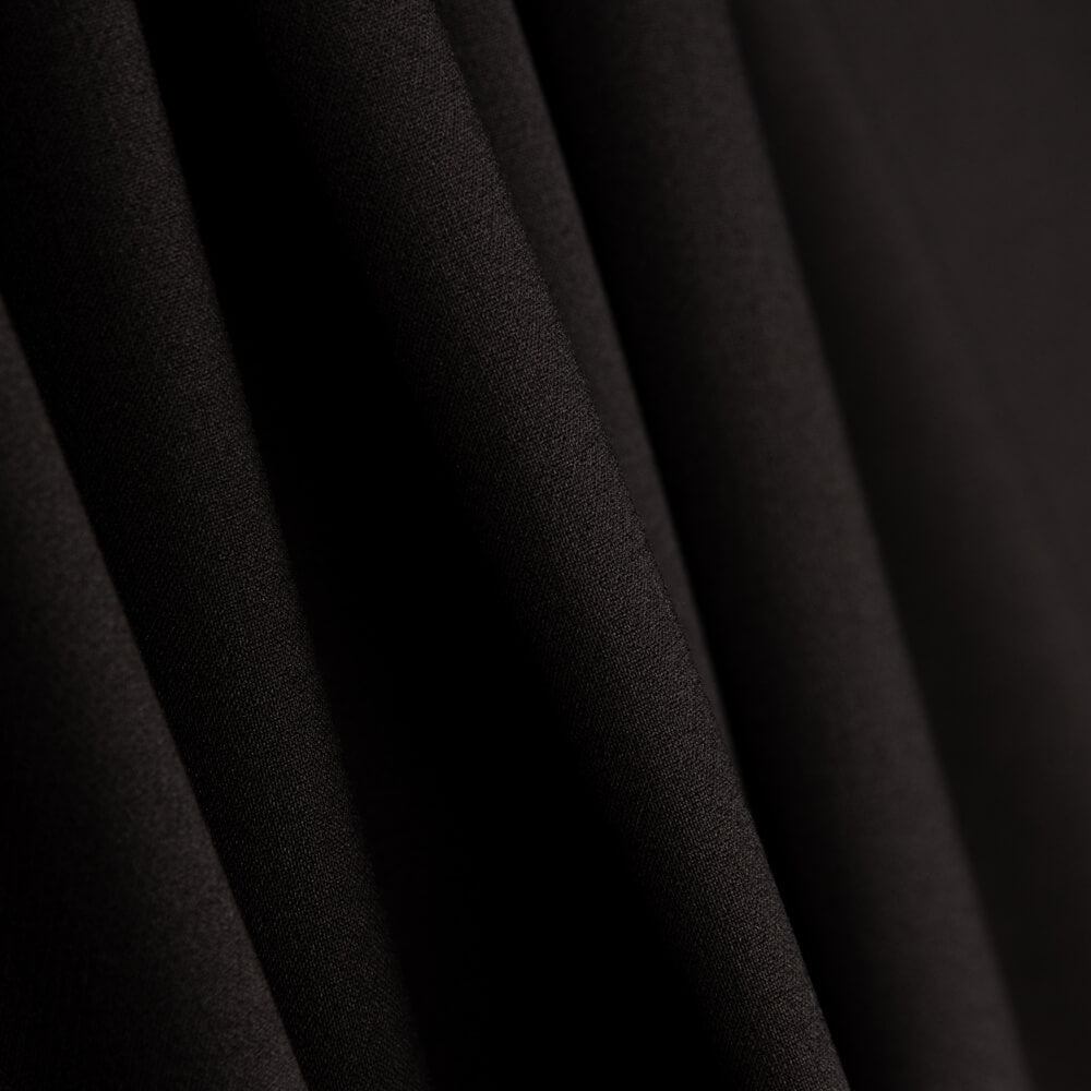 Punto Lycrado Negro Poliéster - Ribes y Casals