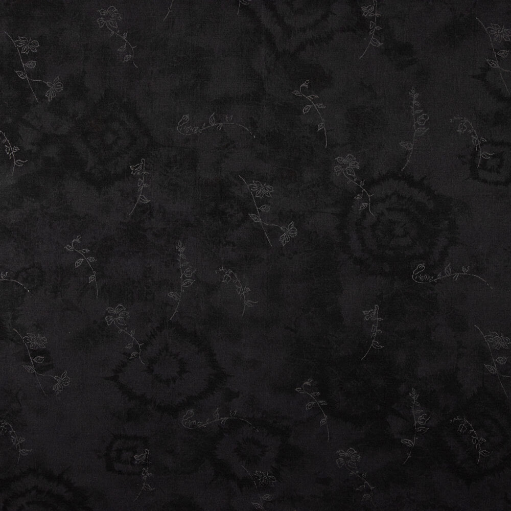 Punto Poliéster Jacquard Negro - Ribes y Casals