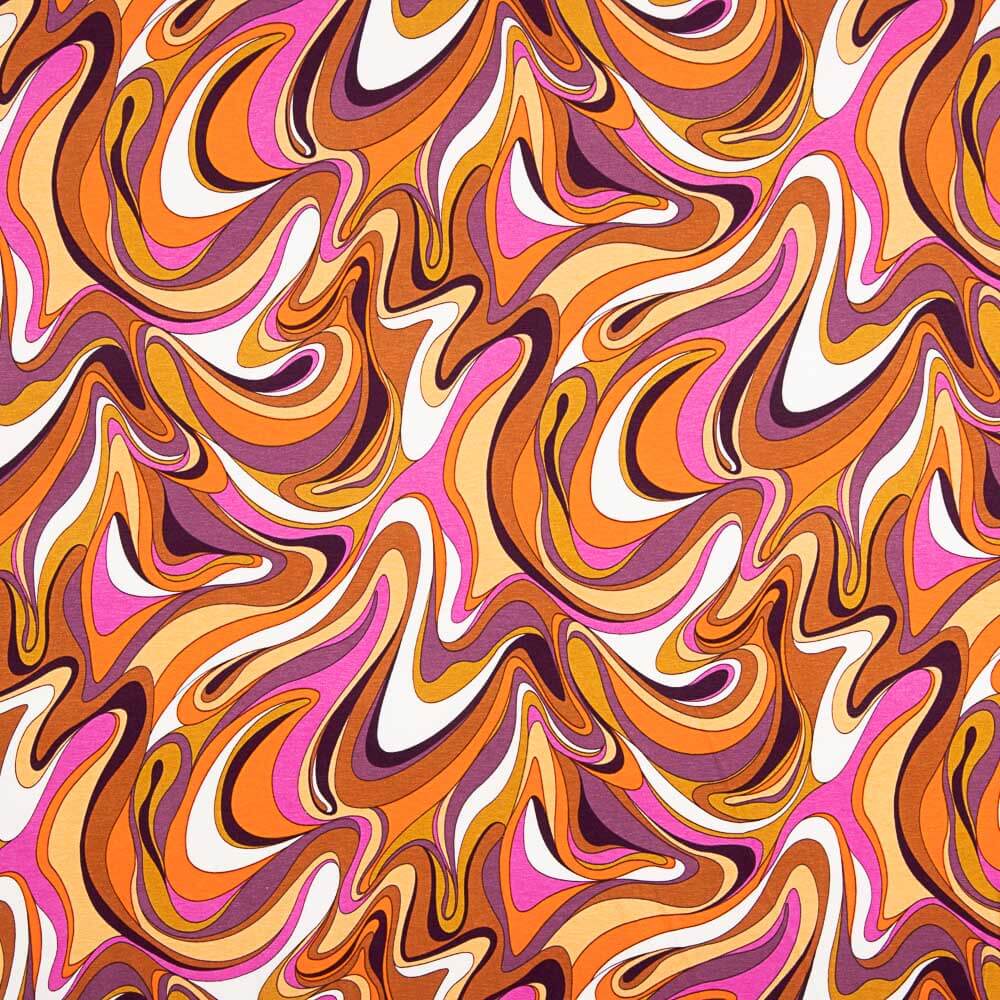 Punto Viscosa Paisley Fucsia - Ribes y Casals