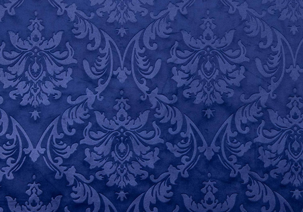 	Punto Terciopelo Jacquard Azul