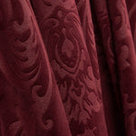 Punto Terciopelo Jacquard Granate - Ribes y Casals