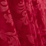 Punto Terciopelo Jacquard Rojo - Ribes y Casals