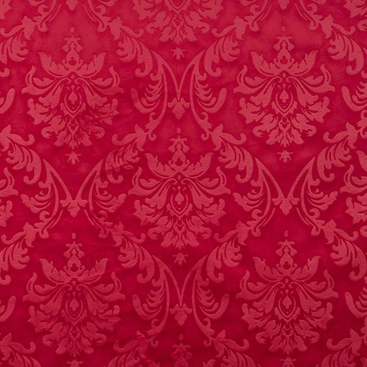 Punto Terciopelo Jacquard Rojo - Ribes y Casals