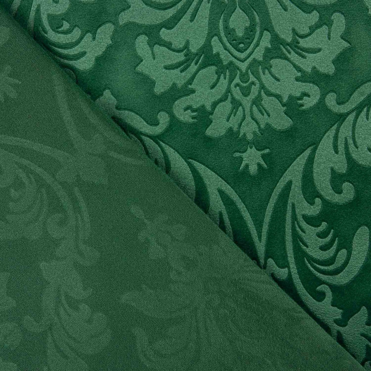 Punto Terciopelo Jacquard Verde - Ribes y Casals