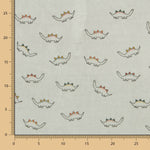 Punto Tundosado Infantil Dinosaurios Verde Oeko-Tex® - Ribes y Casals