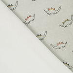 Punto Tundosado Infantil Dinosaurios Verde Oeko-Tex® - Ribes y Casals