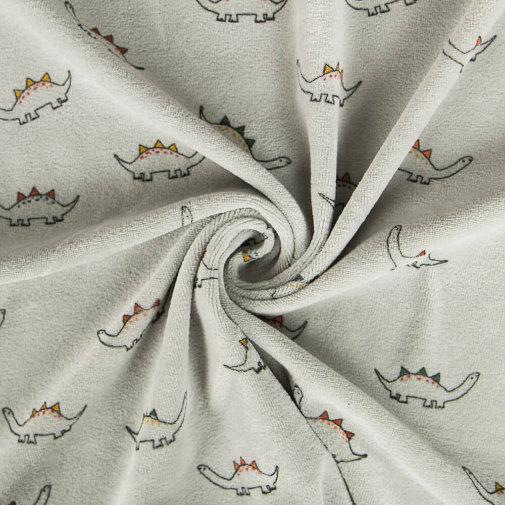 Punto Tundosado Infantil Dinosaurios Verde Oeko-Tex® - Ribes y Casals