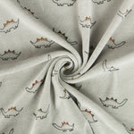 Punto Tundosado Infantil Dinosaurios Verde Oeko-Tex® - Ribes y Casals