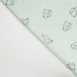 Retal Punto Tundosado Elefantes Verde 85x140 cm - Ribes y Casals