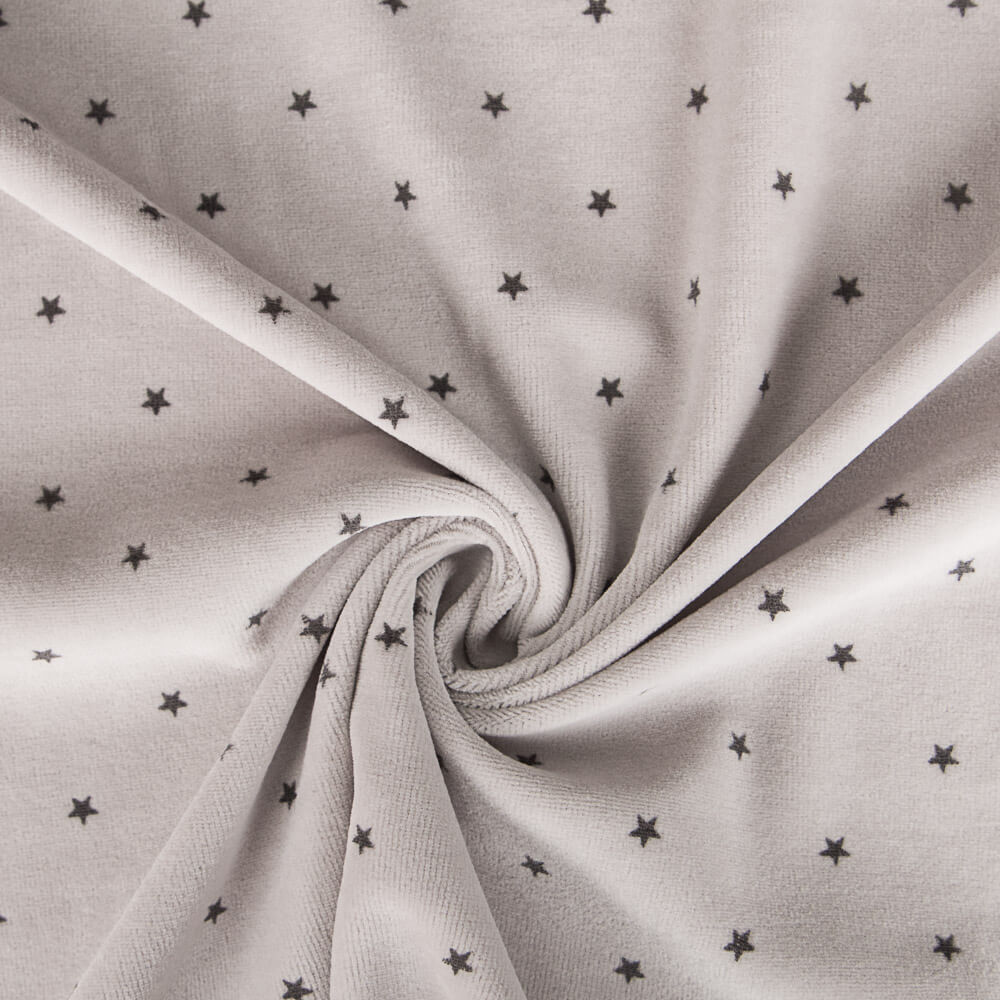 Punto Tundosado Estrellas Gris Oeko-Tex® - Ribes y Casals