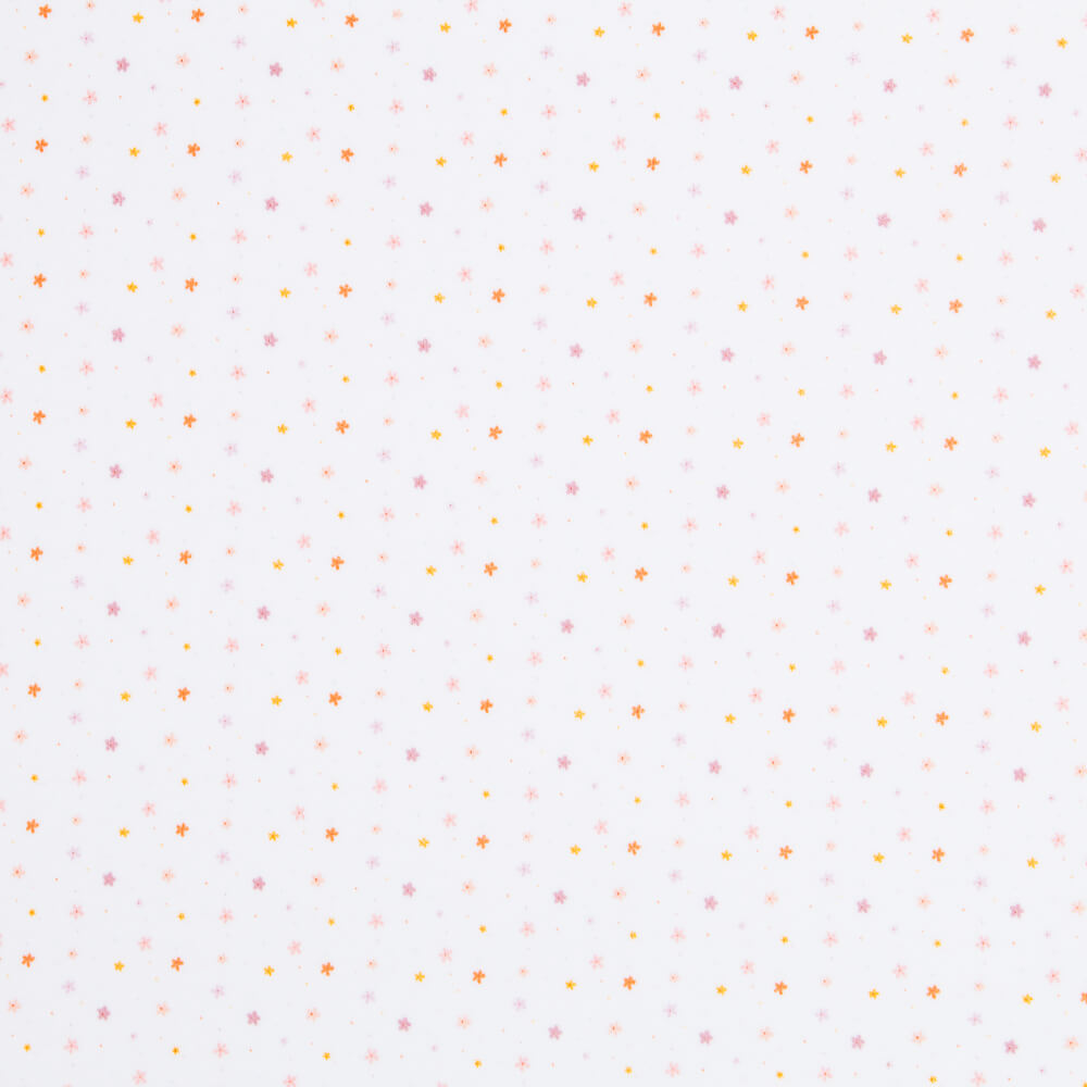 Punto Tundosado Flores Blanco Oeko-Tex® - Ribes y Casals