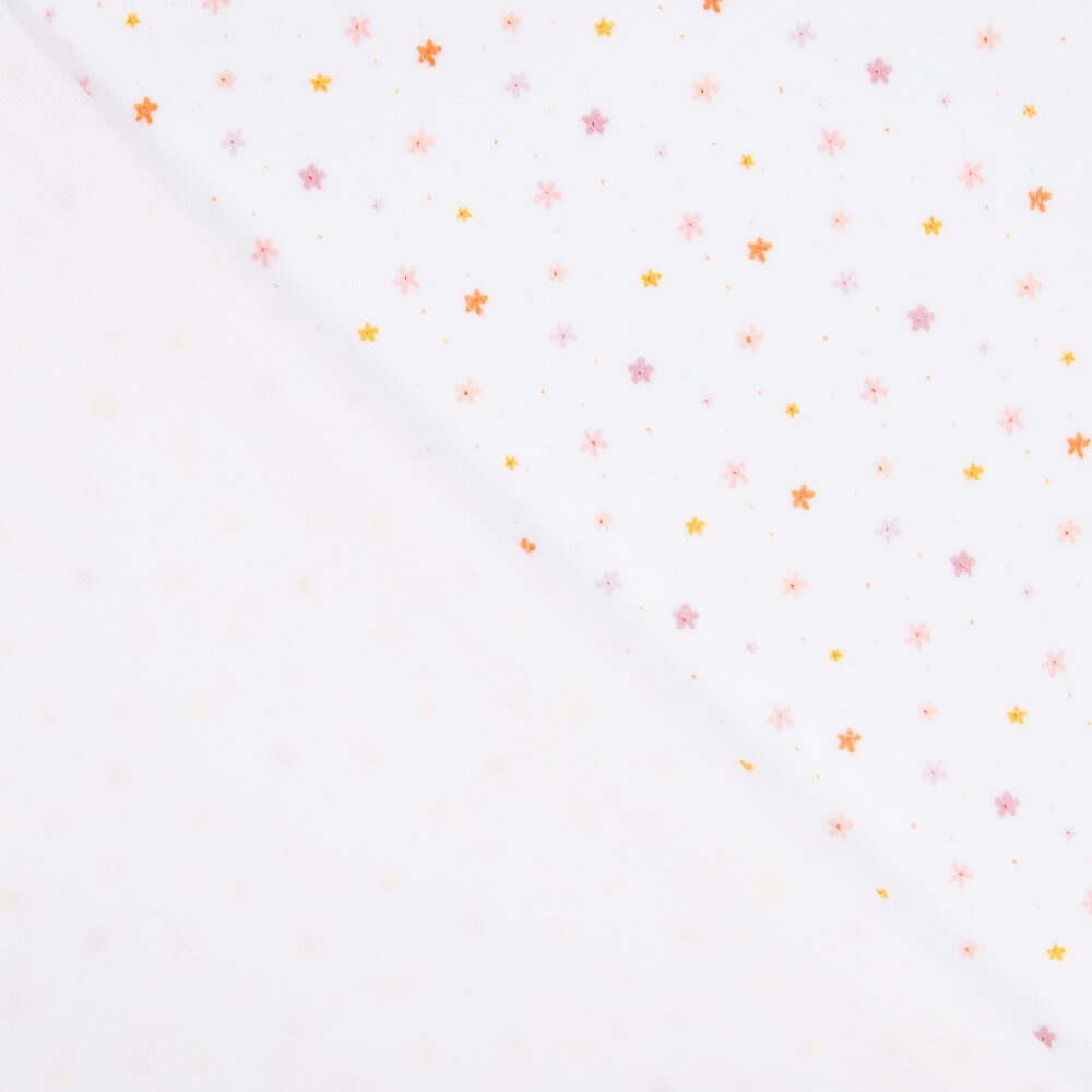 Punto Tundosado Flores Blanco Oeko-Tex® - Ribes y Casals