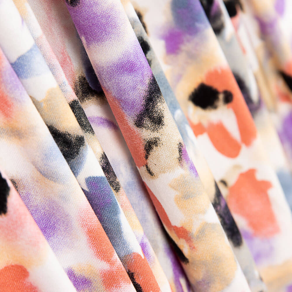 Punto Viscosa Acuarela Floral - Ribes y Casals