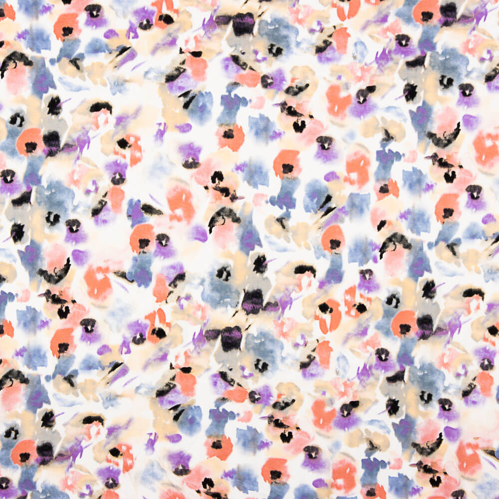 Punto Viscosa Acuarela Floral - Ribes y Casals