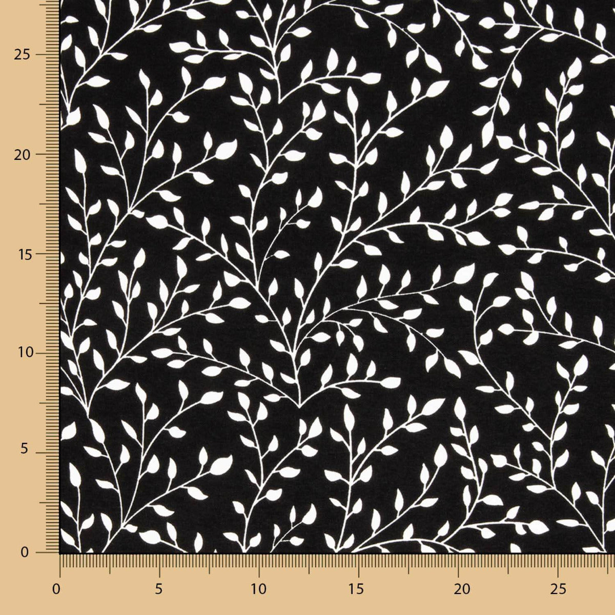 Punto Viscosa Branches Negro - Ribes y Casals