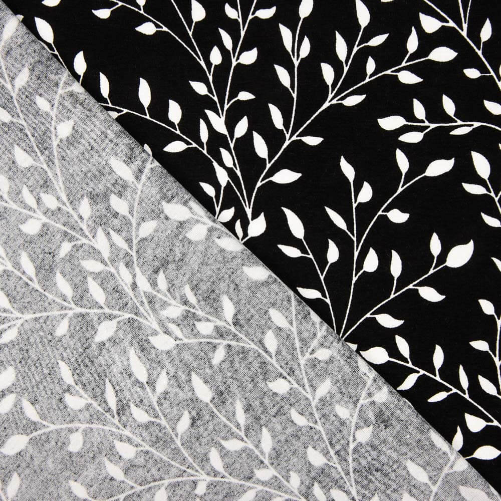 Punto Viscosa Branches Negro - Ribes y Casals