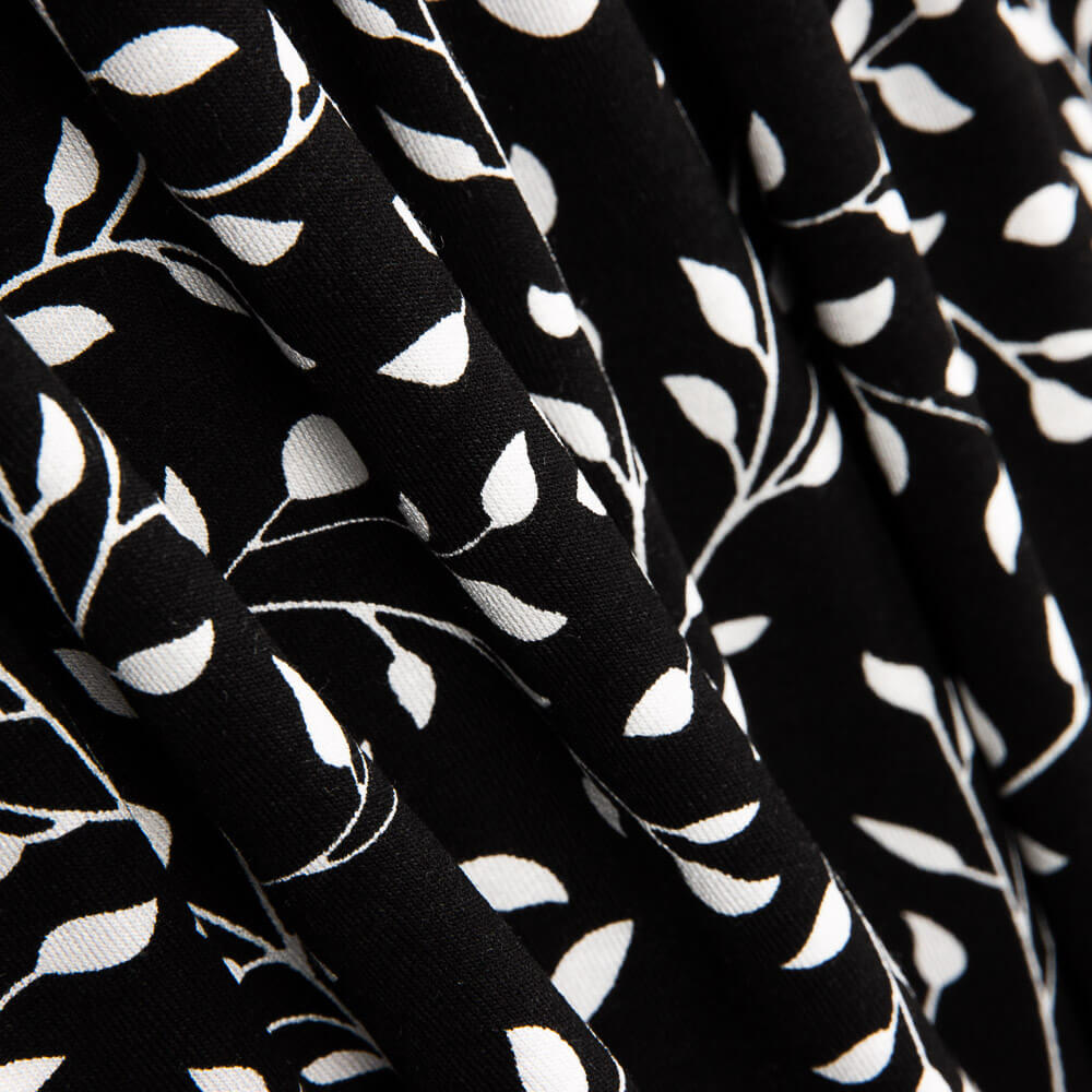 Punto Viscosa Branches Negro - Ribes y Casals