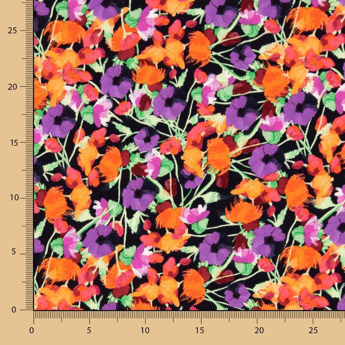 Punto Viscosa Dalhia Negro - Ribes y Casals