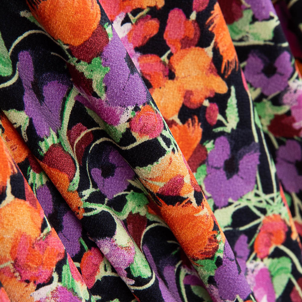 Punto Viscosa Dalhia Negro - Ribes y Casals