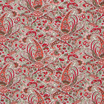 Punto Viscosa Delhi Paisley Roja - Ribes y Casals