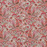Punto Viscosa Delhi Paisley Roja - Ribes y Casals