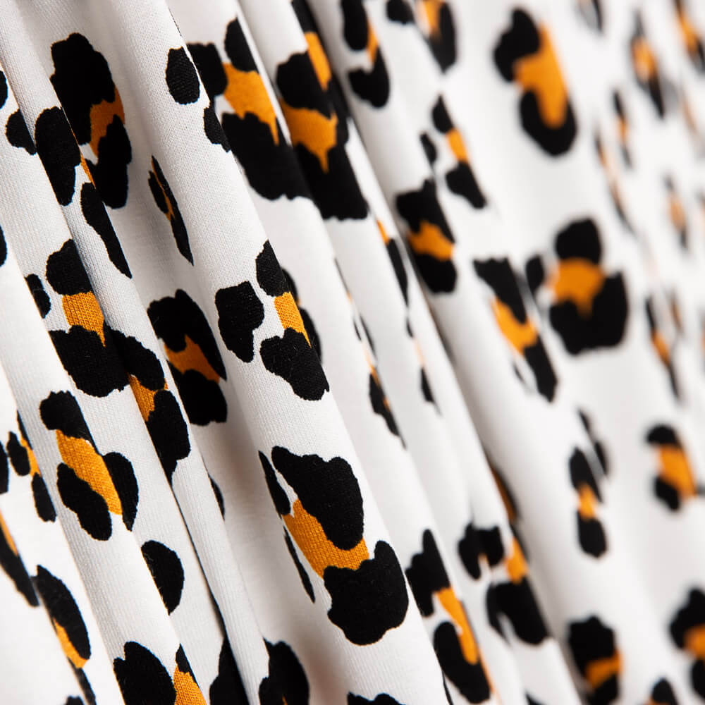 Punto Viscosa Leopardo Blanco - Ribes y Casals