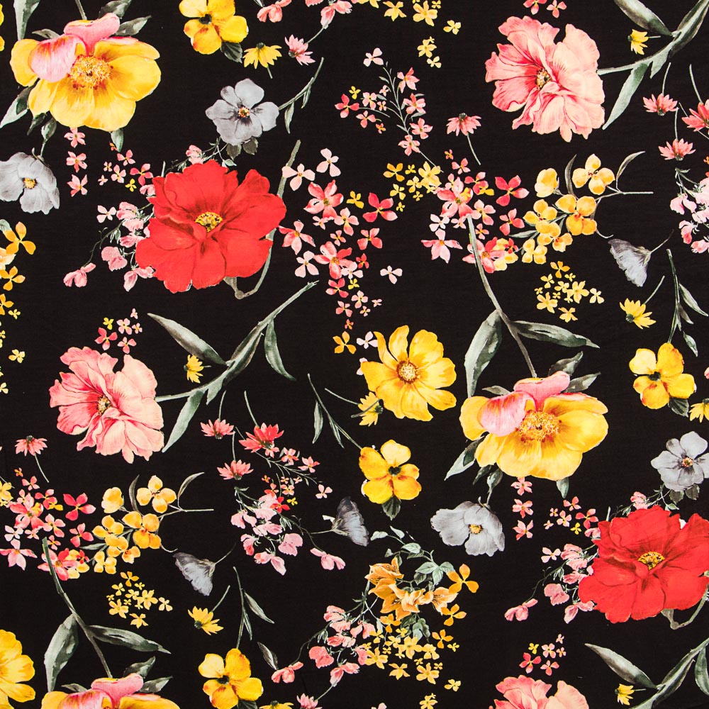 Punto Viscosa Maxi Flor Negra - Ribes y Casals