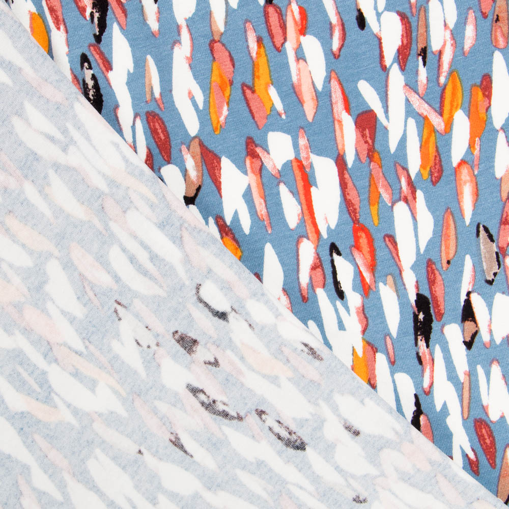 Punto Viscosa Plumas Gris Azulado - Ribes y Casals