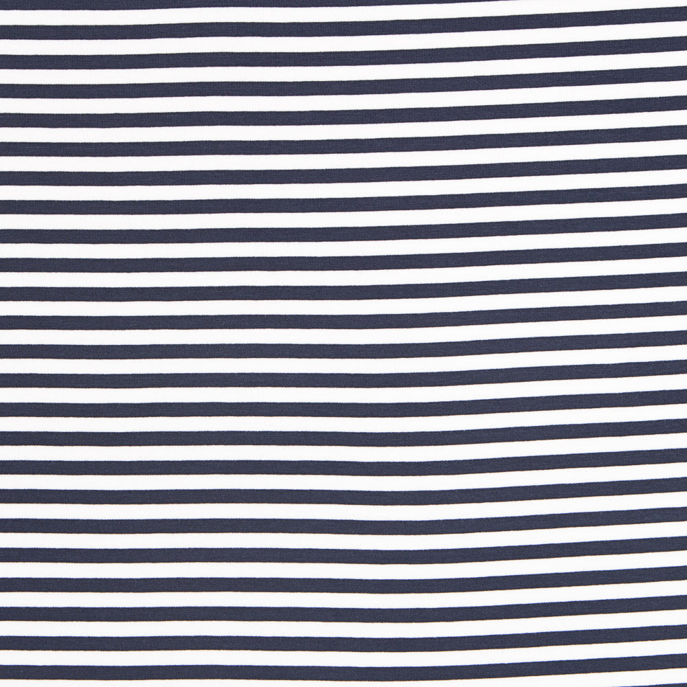 Punto Viscosa Stripes Azul Marino - Ribes y Casals