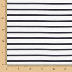 Punto Viscosa Stripes Negro - Ribes y Casals