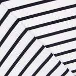 Punto Viscosa Stripes Negro - Ribes y Casals