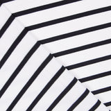 Punto Viscosa Stripes Negro - Ribes y Casals